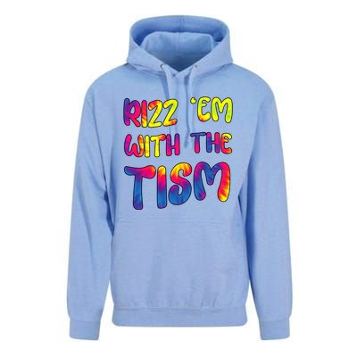 Rizz Em With The Tism Funny Autism Meme Autistic Gift Unisex Surf Hoodie