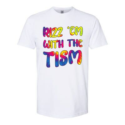 Rizz Em With The Tism Funny Autism Meme Autistic Gift Softstyle CVC T-Shirt