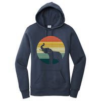 Retro Elephant Wildlife - Vintage Africa Elephant Women's Pullover Hoodie