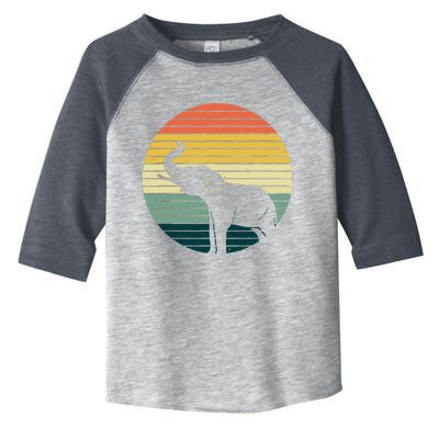 Retro Elephant Wildlife - Vintage Africa Elephant Toddler Fine Jersey T-Shirt