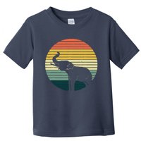 Retro Elephant Wildlife - Vintage Africa Elephant Toddler T-Shirt