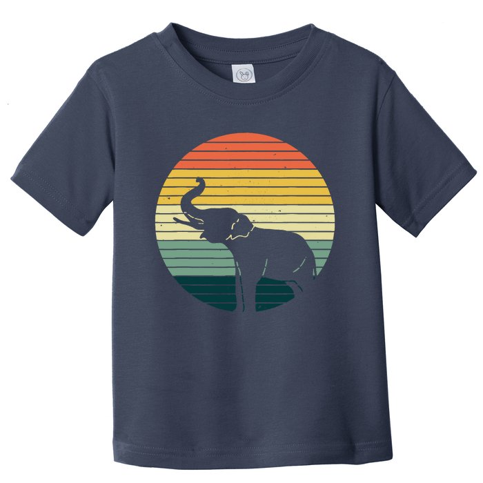 Retro Elephant Wildlife - Vintage Africa Elephant Toddler T-Shirt