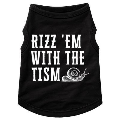 Rizz Em With The Tism Funny Autism Perfect Awareness Funny Gift Doggie Tank
