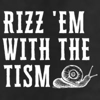 Rizz Em With The Tism Funny Autism Perfect Awareness Funny Gift Golf Towel