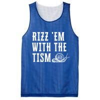 Rizz Em With The Tism Funny Autism Perfect Awareness Funny Gift Mesh Reversible Basketball Jersey Tank