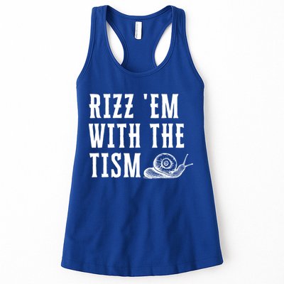 Rizz Em With The Tism Funny Autism Perfect Awareness Funny Gift Womens Tank Top