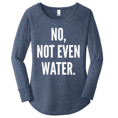 Ramadan Fasting 2020 No Not Even Water Islam Cute Gift Women's Perfect Tri Tunic Long Sleeve Shirt