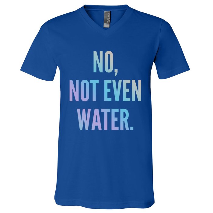 Ramadan Fasting 2020 No Not Even Water Islam Cute Gift V-Neck T-Shirt