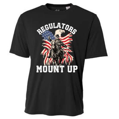 Regulators Funny 4th Of July Independence Day Eagle Cooling Performance Crew T-Shirt