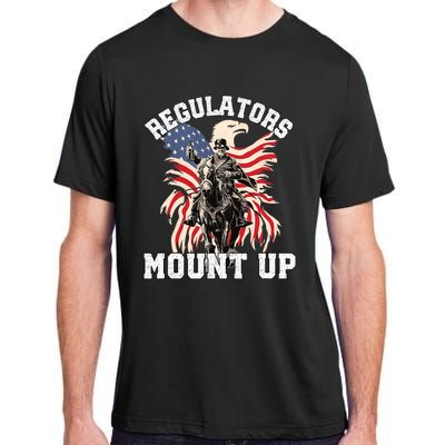 Regulators Funny 4th Of July Independence Day Eagle Adult ChromaSoft Performance T-Shirt