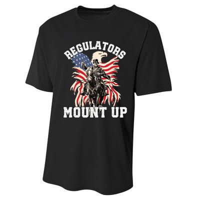 Regulators Funny 4th Of July Independence Day Eagle Performance Sprint T-Shirt