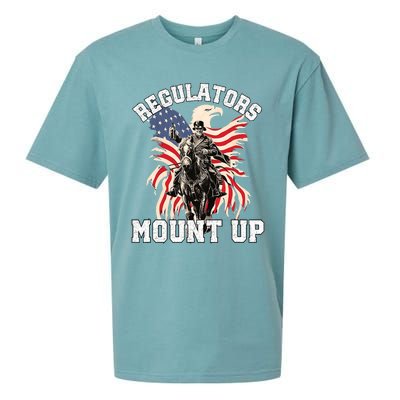 Regulators Funny 4th Of July Independence Day Eagle Sueded Cloud Jersey T-Shirt