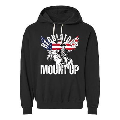 Regulators Funny 4th Of July Independence Day Eagle Garment-Dyed Fleece Hoodie
