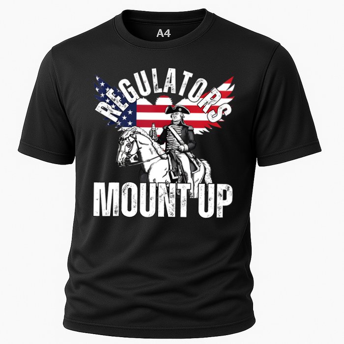 Regulators Funny 4th Of July Independence Day Eagle Cooling Performance Crew T-Shirt