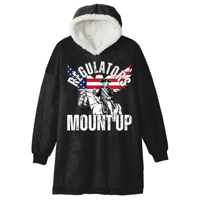 Regulators Funny 4th Of July Independence Day Eagle Hooded Wearable Blanket