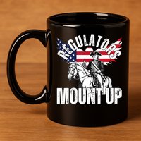 Regulators Funny 4th Of July Independence Day Eagle 11oz C Handle Ceramic Mug