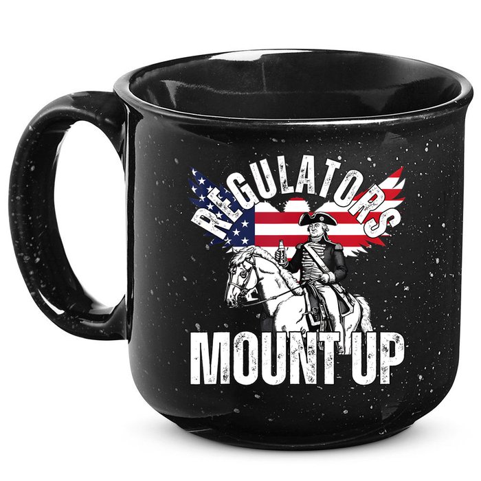 Regulators Funny 4th Of July Independence Day Eagle 15oz Campfire Ceramic Mug