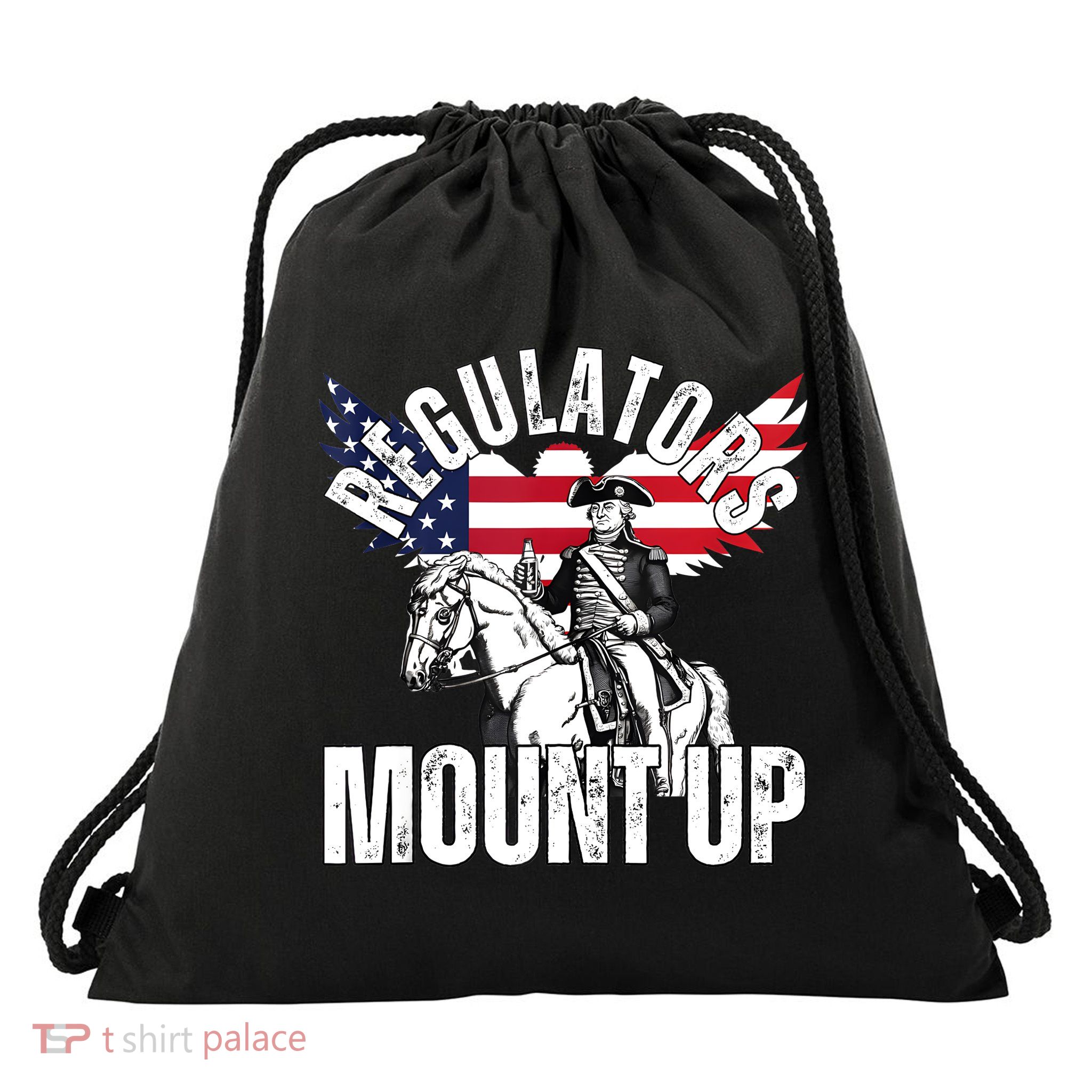 Regulators Funny 4th Of July Independence Day Eagle Drawstring Bag