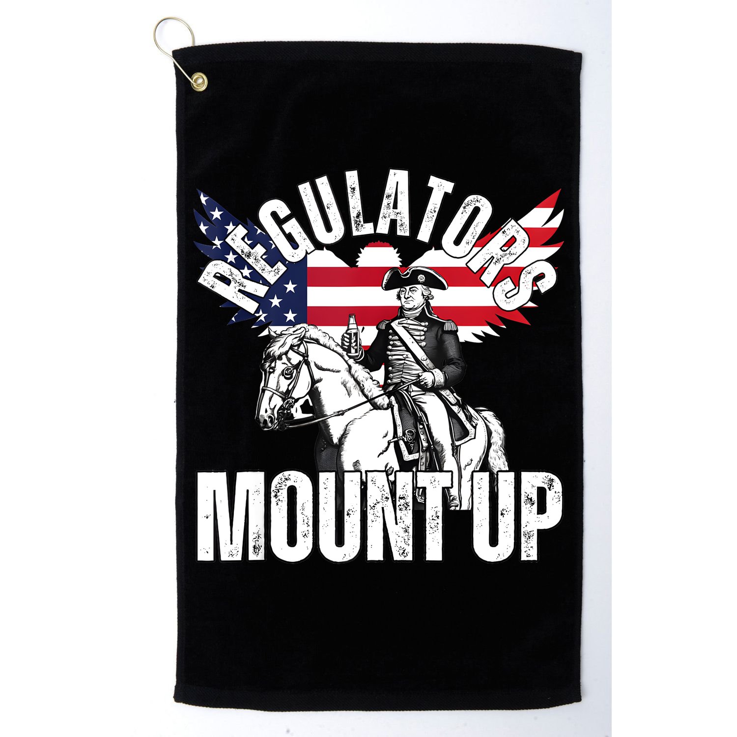 Regulators Funny 4th Of July Independence Day Eagle Golf Towel