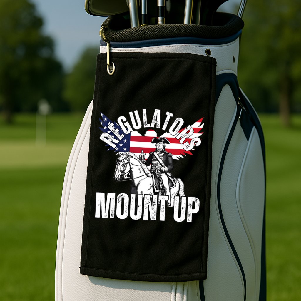 Regulators Funny 4th Of July Independence Day Eagle Golf Towel