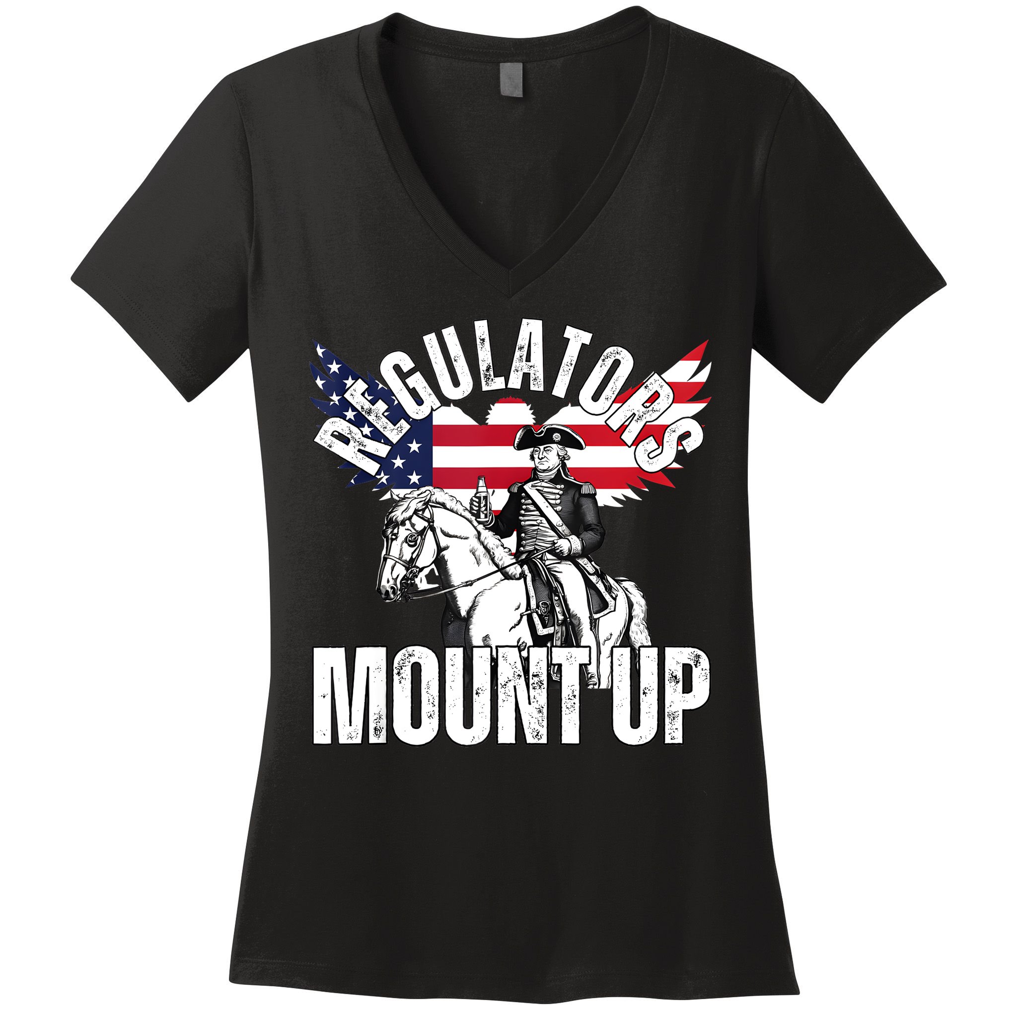Regulators Funny 4th Of July Independence Day Eagle Women's V-Neck T-Shirt