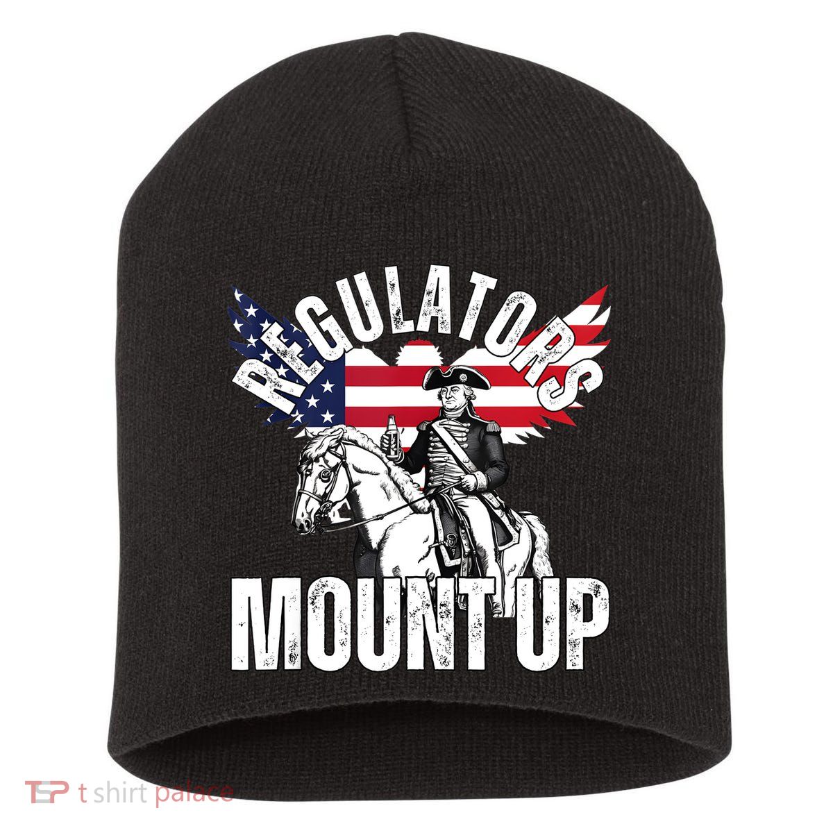 Regulators Funny 4th Of July Independence Day Eagle Short Acrylic Beanie