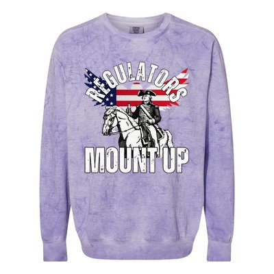 Regulators Funny 4th Of July Independence Day Eagle Colorblast Crewneck Sweatshirt