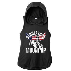 Regulators Funny 4th Of July Independence Day Eagle Ladies PosiCharge Tri-Blend Wicking Draft Hoodie Tank