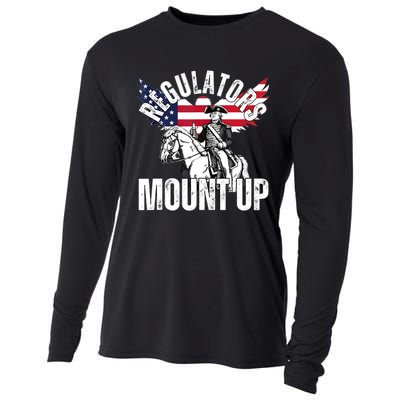 Regulators Funny 4th Of July Independence Day Eagle Cooling Performance Long Sleeve Crew