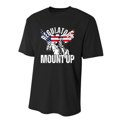 Regulators Funny 4th Of July Independence Day Eagle Youth Performance Sprint T-Shirt