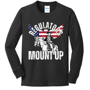 Regulators Funny 4th Of July Independence Day Eagle Kids Long Sleeve Shirt