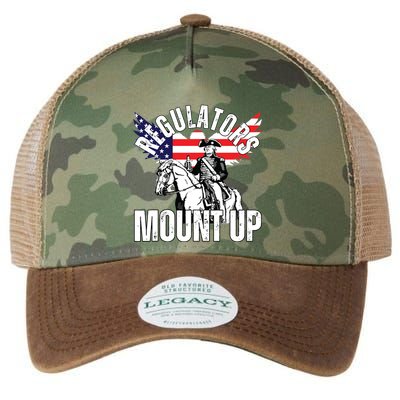 Regulators Funny 4th Of July Independence Day Eagle Legacy Tie Dye Trucker Hat