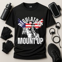 Regulators Funny 4th Of July Independence Day Eagle Cooling Performance Crew T-Shirt