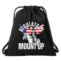 Regulators Funny 4th Of July Independence Day Eagle Drawstring Bag