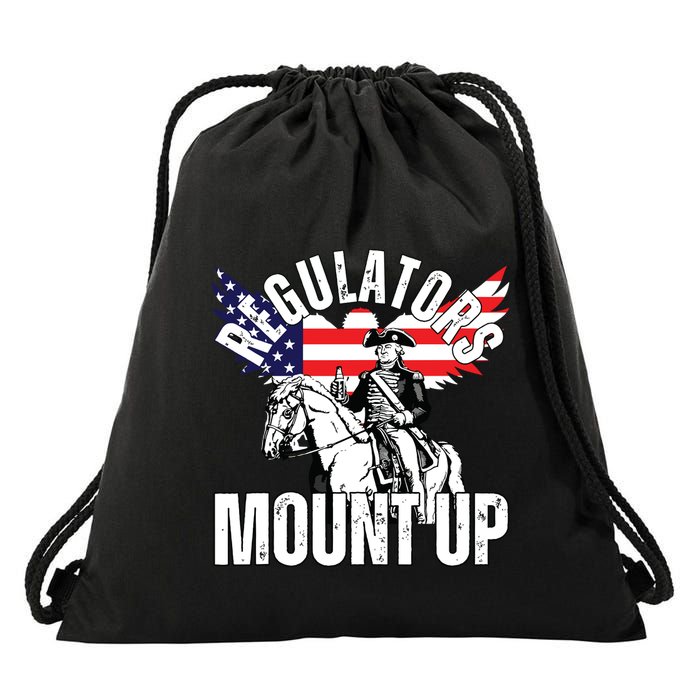Regulators Funny 4th Of July Independence Day Eagle Drawstring Bag
