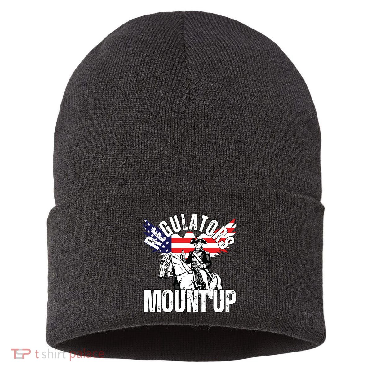 Regulators Funny 4th Of July Independence Day Eagle Sustainable Knit Beanie