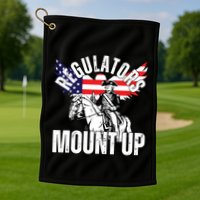 Regulators Funny 4th Of July Independence Day Eagle Golf Towel