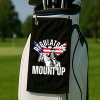 Regulators Funny 4th Of July Independence Day Eagle Golf Towel