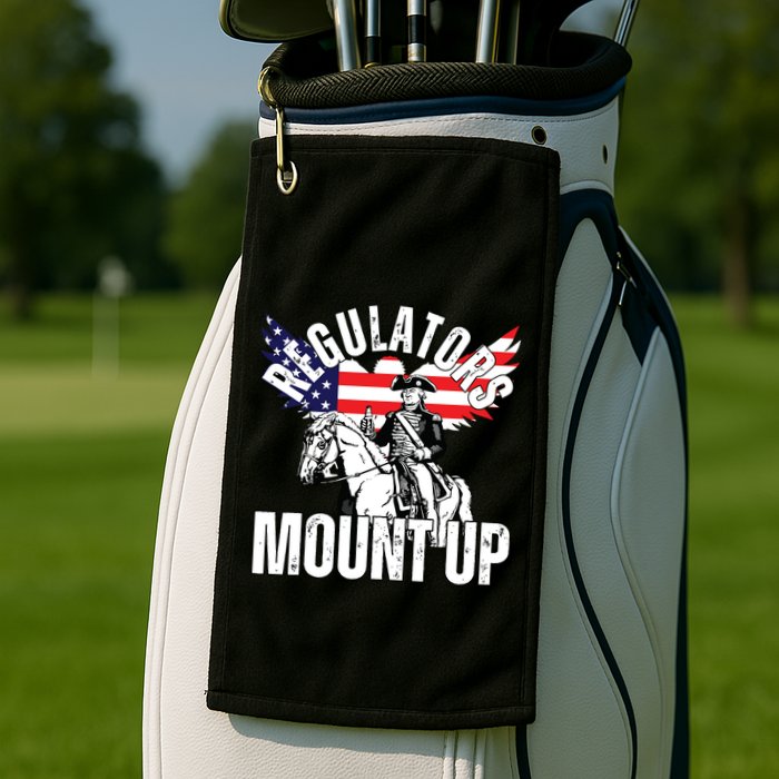 Regulators Funny 4th Of July Independence Day Eagle Golf Towel