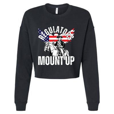 Regulators Funny 4th Of July Independence Day Eagle Cropped Pullover Crew