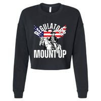 Regulators Funny 4th Of July Independence Day Eagle Cropped Pullover Crew