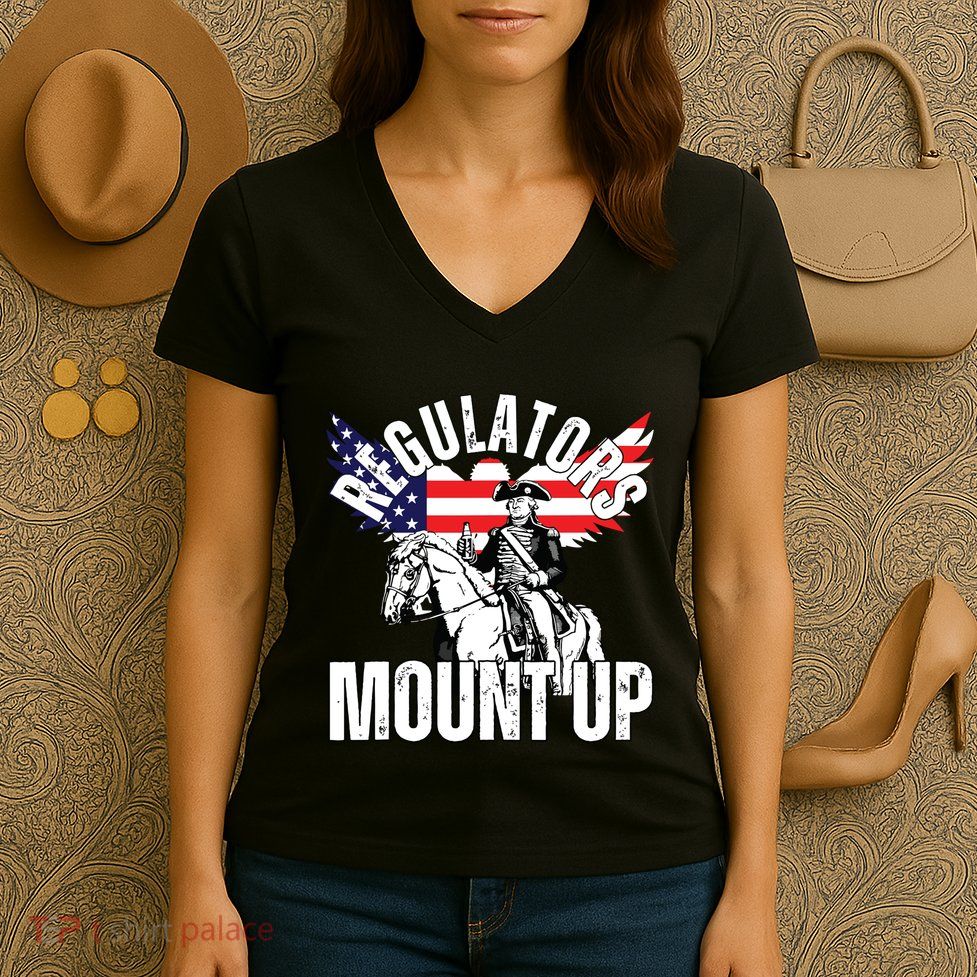 Regulators Funny 4th Of July Independence Day Eagle Women's V-Neck T-Shirt