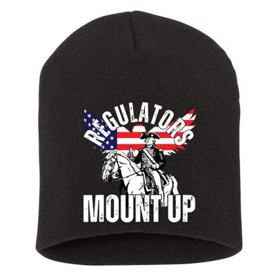 Regulators Funny 4th Of July Independence Day Eagle Short Acrylic Beanie