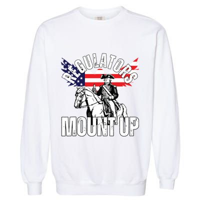 Regulators Funny 4th Of July Independence Day Eagle Garment-Dyed Sweatshirt