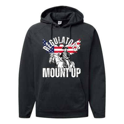 Regulators Funny 4th Of July Independence Day Eagle Performance Fleece Hoodie