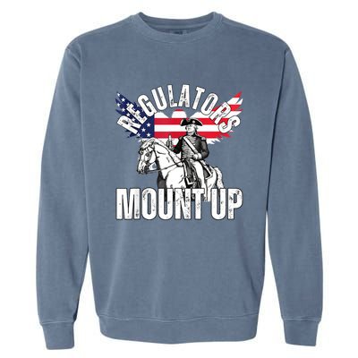 Regulators Funny 4th Of July Independence Day Eagle Garment-Dyed Sweatshirt