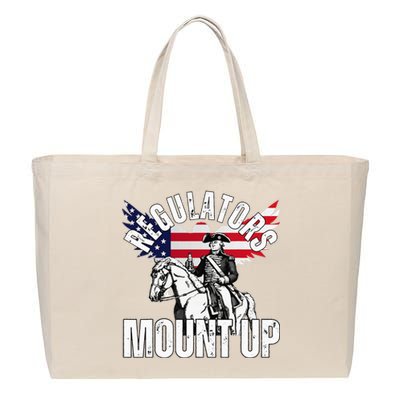 Regulators Funny 4th Of July Independence Day Cotton Canvas Jumbo Tote