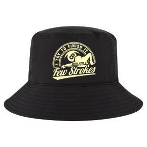 Retro Funny 8 Ball Finish It Few Strokes Pool Billiards Gift Cool Comfort Performance Bucket Hat