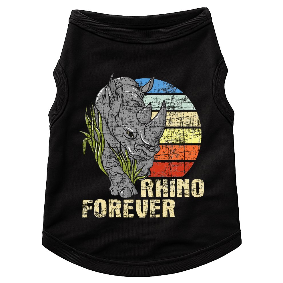 Rhino Forever Animal Whisperer Rhinoceros Safari Animal Doggie Tank