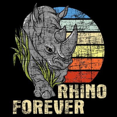 Rhino Forever Animal Whisperer Rhinoceros Safari Animal T-Shirt